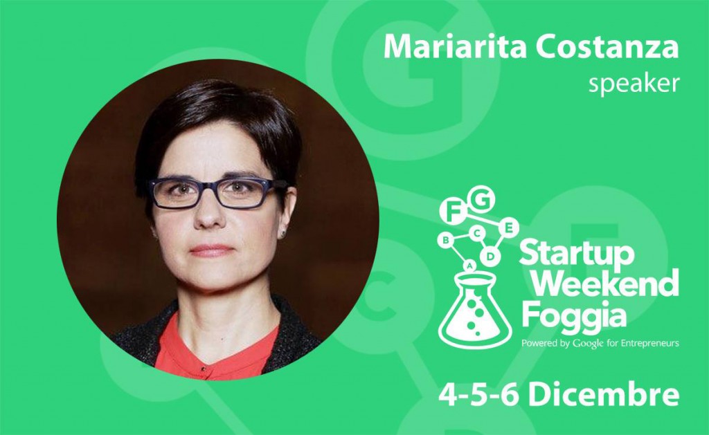 Mariarita Costanza Startup Weekend Foggia